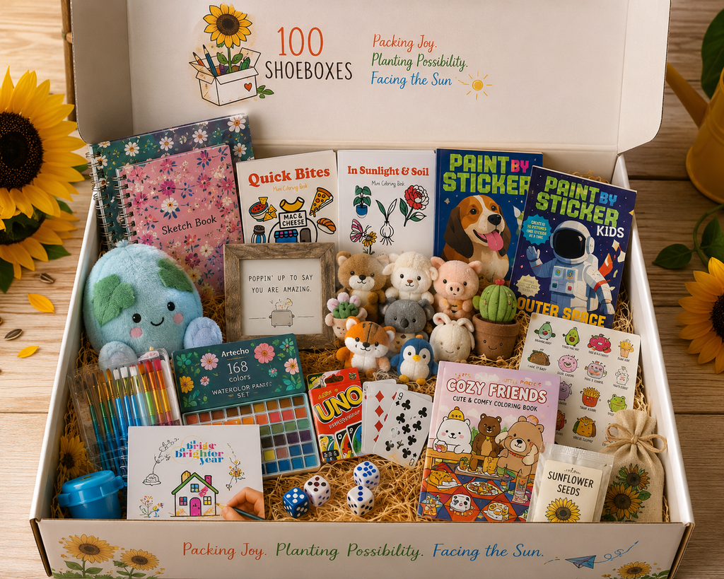 100 shoeboxes Kickoff Donation