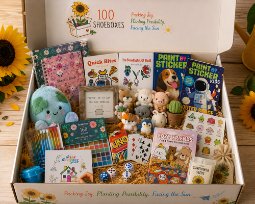 100 shoeboxes Kickoff Donation
